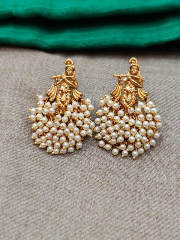 Pearl Krishna Pendant Choker Set - Image 2