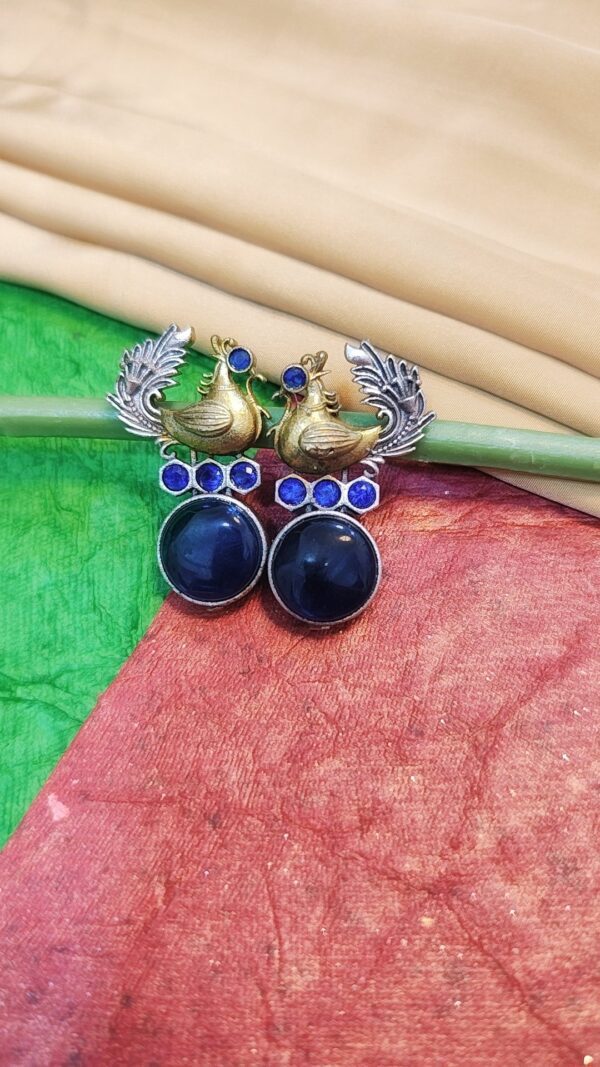 Peacock Majesty - Statement Earrings