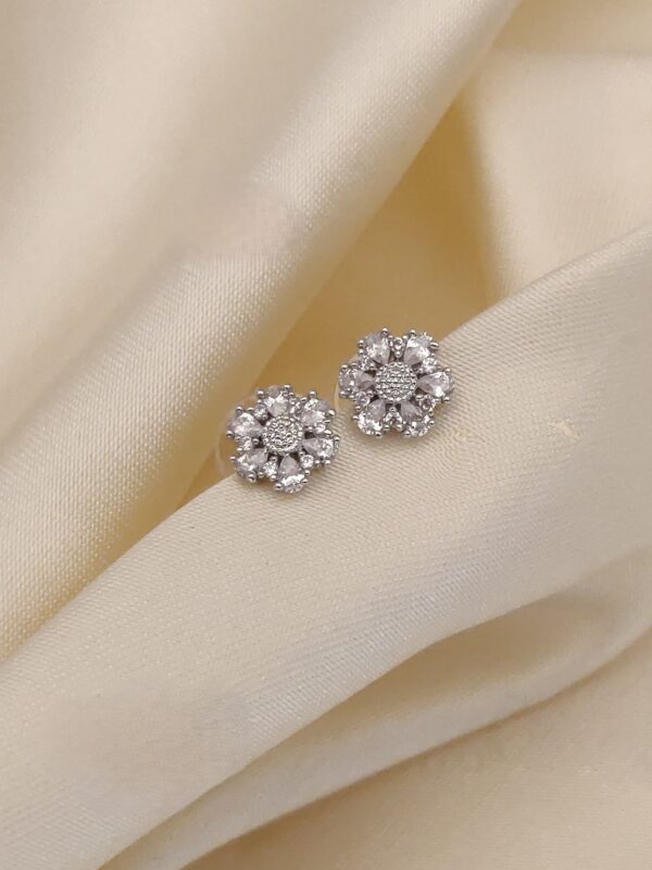 Dazzling Florals Diamond Stud Earrings