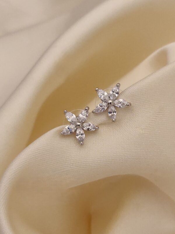 Blossom Charm Diamond Stud Earrings