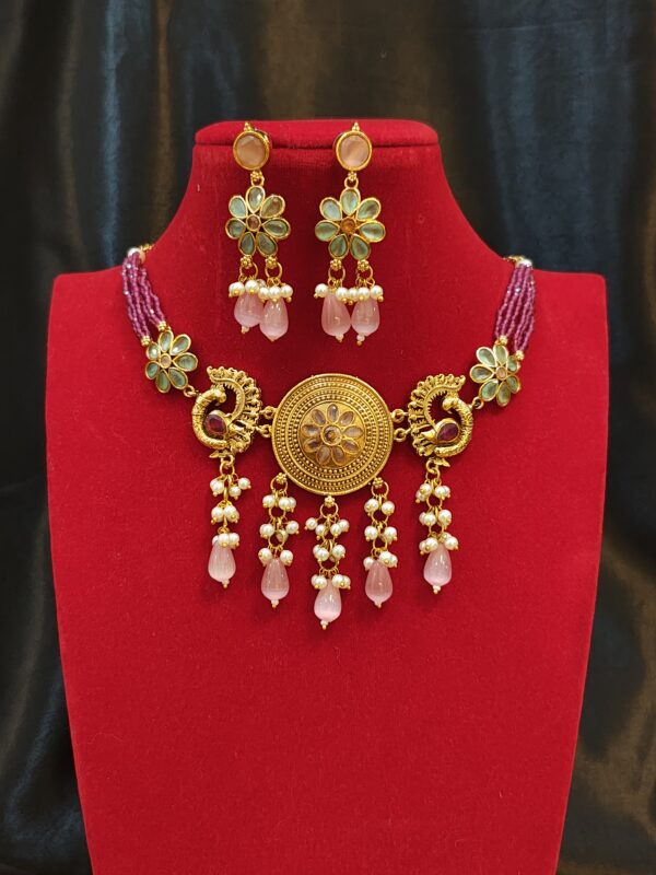 Floral Dream Gold Necklace Set