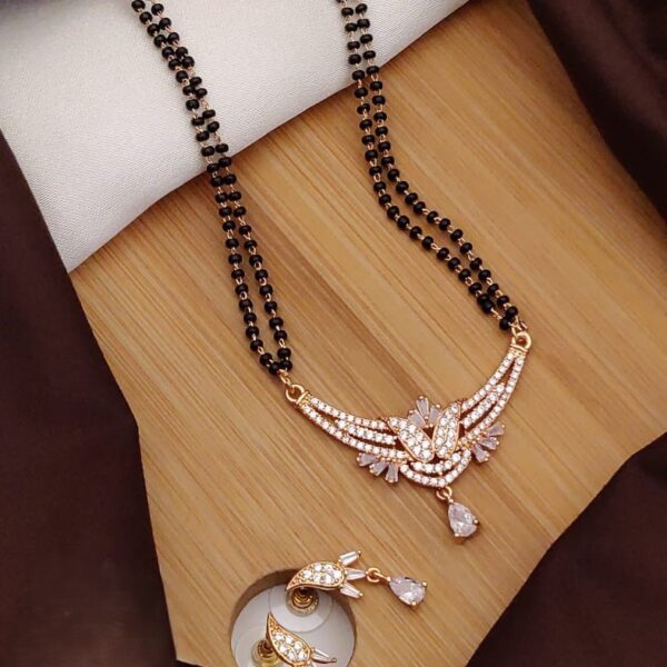 Graceful Diamond Mangalsutra Set