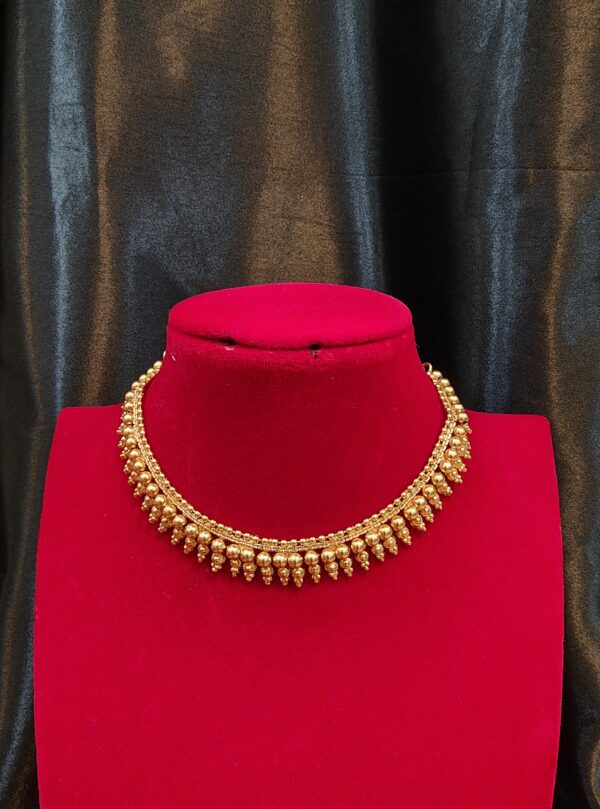 Gold Beaded Grace Necklace Set - Image 2