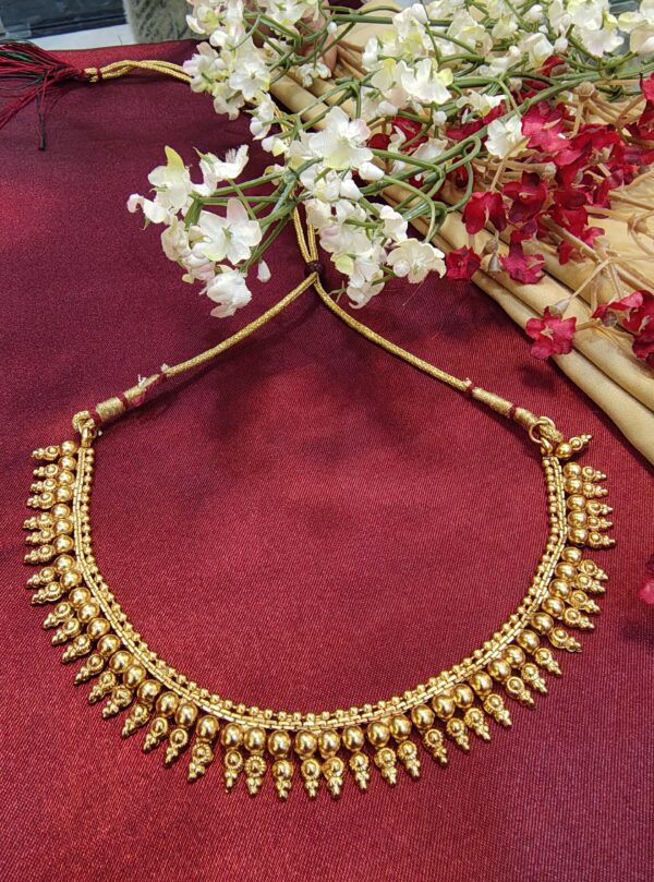 Gold Beaded Grace Necklace Set - Image 6