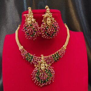 Radha-Krishna Beaded Necklace Set