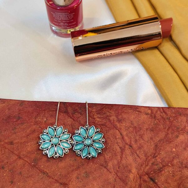 Elegance in Bloom Earring - "Sky Blue"