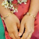Elegant Gold-Toned Designer Bangles (2)