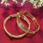 Elegant Gold-Toned Designer Bangles (4)