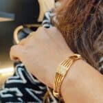 Elegant Gold-Toned Designer Bangles (5)