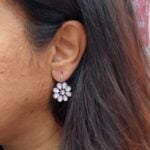 Floral-Charm-Earring-White-2