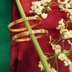 Gold-Plated Crystal Studded Designer Bangles (2)