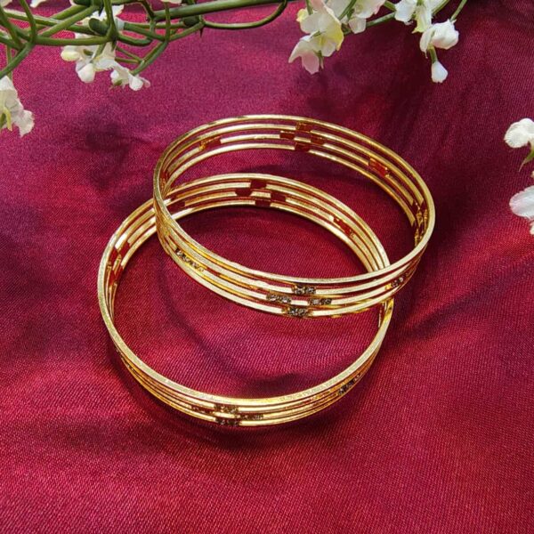 Gold-Plated Designer Bangles