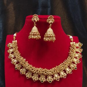 Gold-Plated Temple Necklace Set