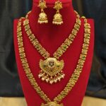 Heritage Elegance Gold-Plated Long and Short Necklace Set (1)