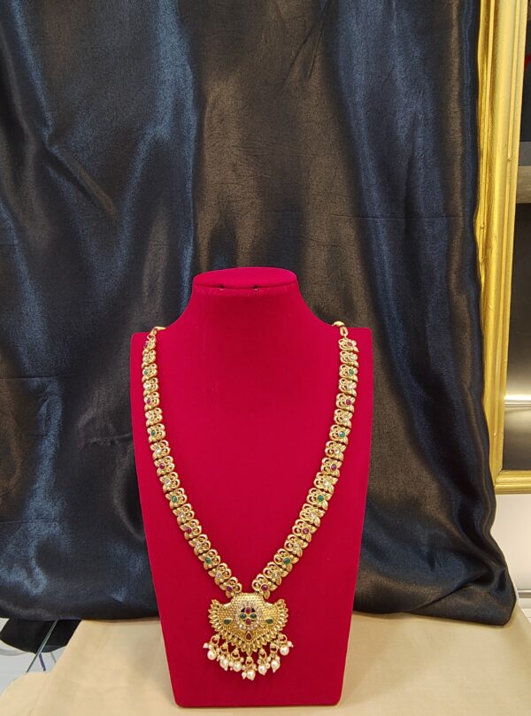 Heritage Elegance Gold-Plated Combo Necklace Set - Image 3