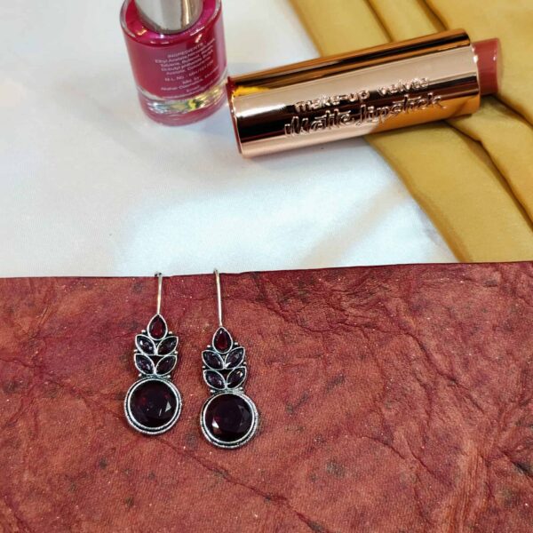 Leafy Affair Earring - "Maroon"