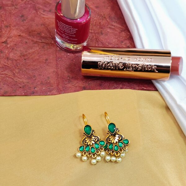 Teardrop Bloom Earring - "Green"