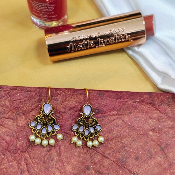 Teardrop Bloom Earring - "Lavender"