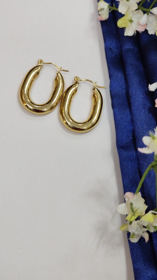 Bold Curves Hoops - Image 5