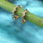 Gold Plated Diamond Earring