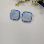 Square Stone Earring Stud Sky (2)
