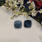 Square Stone Earring Stud Storm (1)