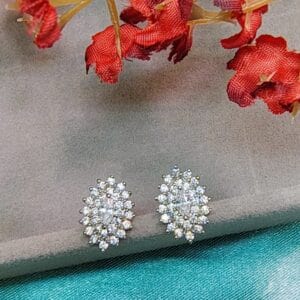 Graceful Allure Diamond Stud Earrings