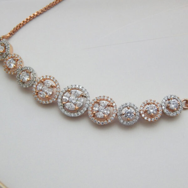 Elegant Oval Halo Bracelet