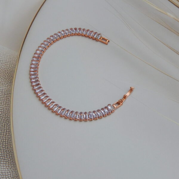 baguette-cut bracelet with rectangular stones