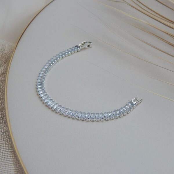 baguette-cut bracelet with rectangular stones