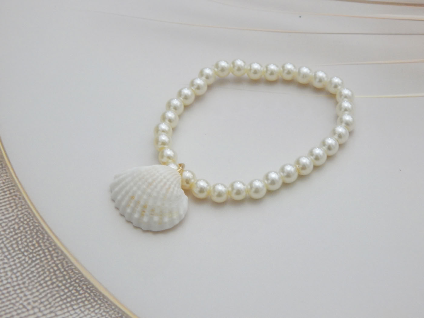 Beach Charm Bracelet Set-shell_resize