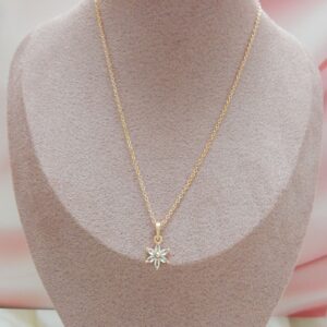 Crystal Gold Pendant – Starflower Design — Royal Reflection DS (Starflower)