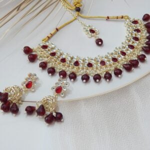 Divya Set-Maroon