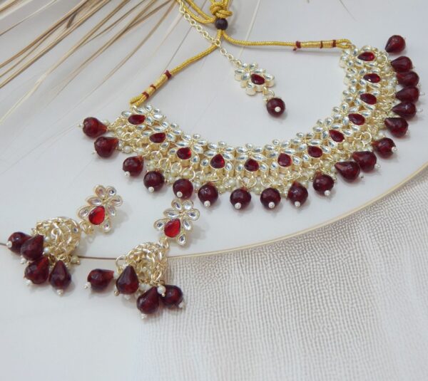 Divya Set-Maroon