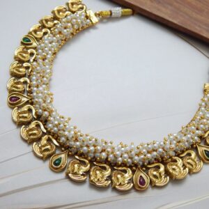 Elephant Pendant with Beaded Pearl Accents – Royal Reflection DS