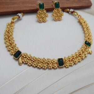 Emerald Bloom Necklace set