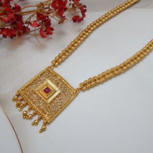 Manjiri Square Set necklace only