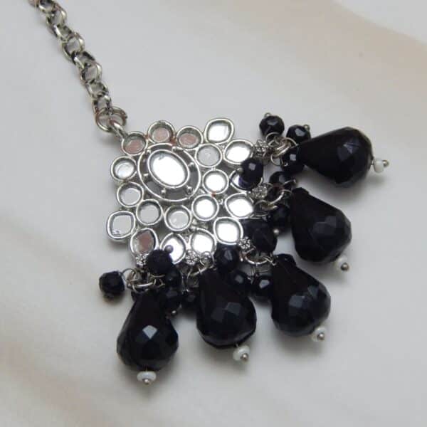 Nisha Mirror Choker black maang