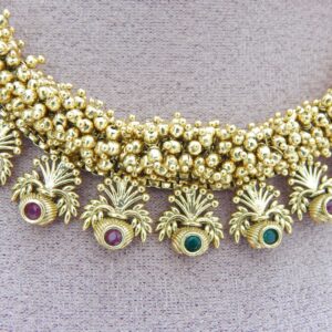 Temple Bloom Classic Gold Necklace Close-Up – Royal Reflection DS