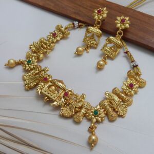 Temple Charm Jewelry Flatlay with Earrings – Royal Reflection DS