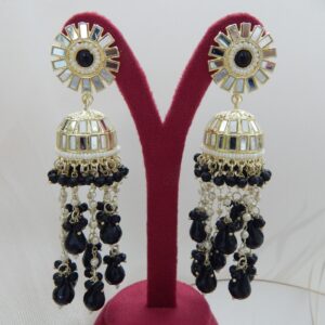 Darpan Jhumka Set jet black