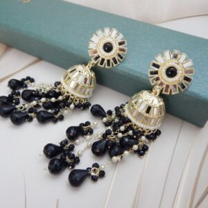 Darpan Jhumka Set jet black