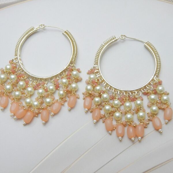 Elegant Crystal Dangler Jhumka Hoops