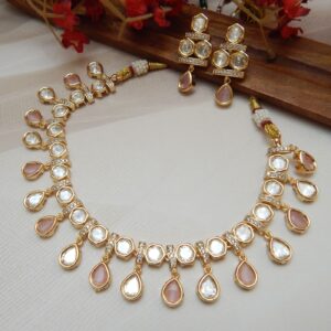 Tarana Kundan Set -pink