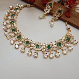 Tarang Kundan Set - green
