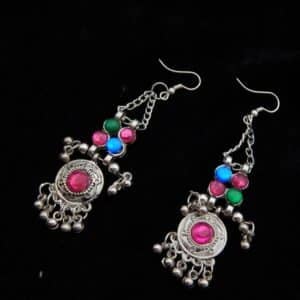 earrings of Vibrant Afghani Kuchi Tribal Earring