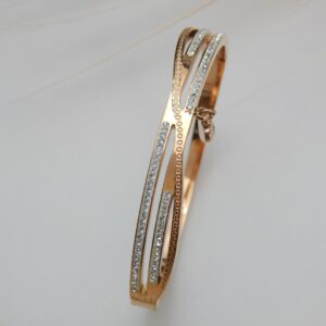 Ishya Rose Charm Kada top view