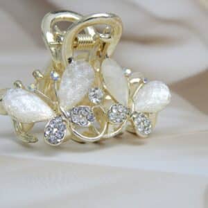 Butterfly AD Stone Hair Clip close-up with sparkle design
