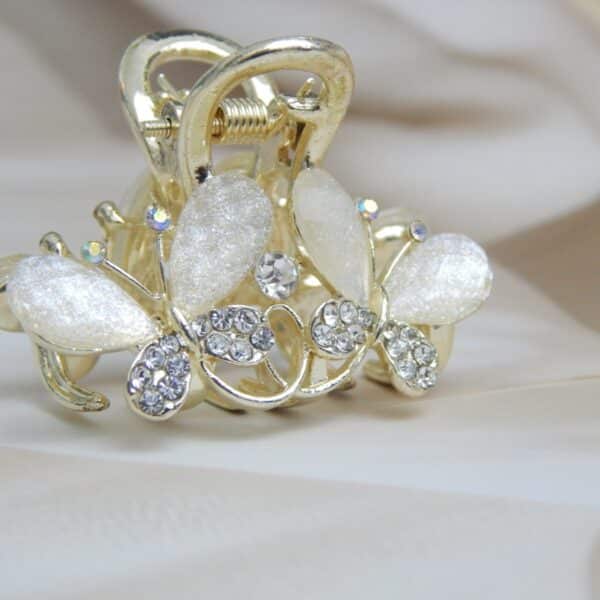 Butterfly AD Stone Hair Clip close-up with sparkle design