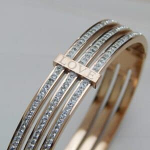Saanvi Love Kada Bracelet close up